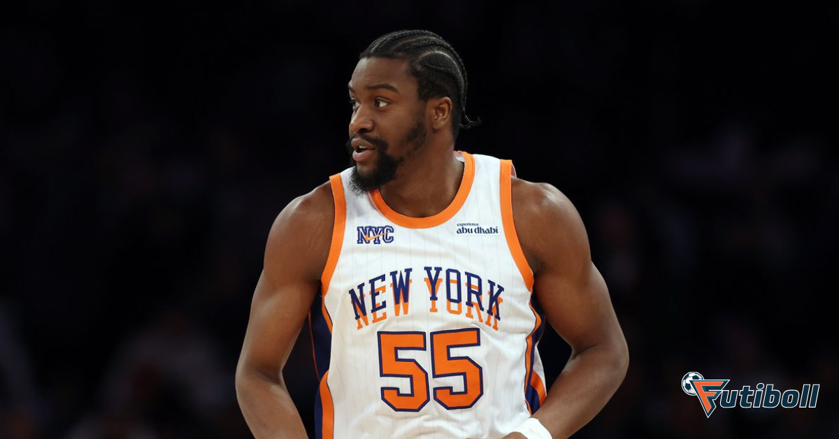 Ariel Hukporti em ação pelo New York Knicks