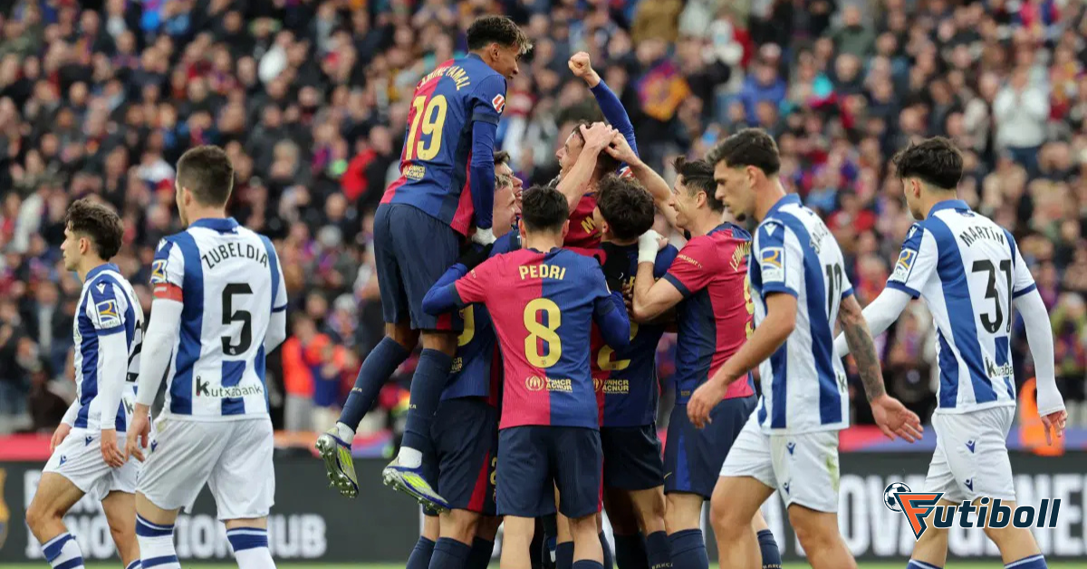 Barcelona goleia Real Sociedad e reassume liderança da LaLiga