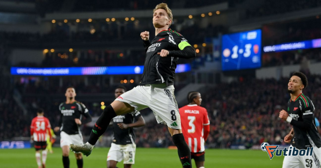 Arsenal goleia PSV por 7x1 e se aproxima das quartas da Champions