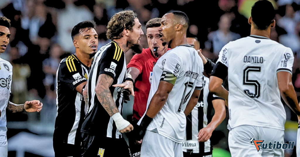 Marlon Freitas provoca Lyanco em Botafogo x Atlético-MG