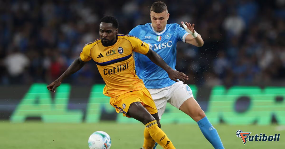 Napoli x Pisa: Vitória 3-2 mantém liderança na Serie A 2025/26