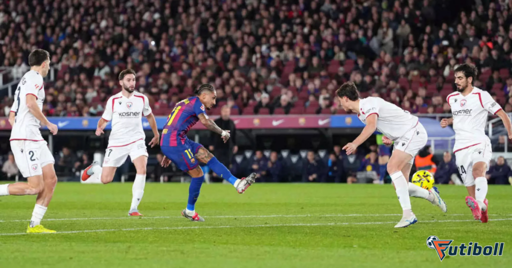 Barcelona x Osasuna 2–0 | Raphinha decide na La Liga 2025/26